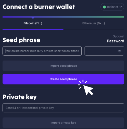 Connect wallet