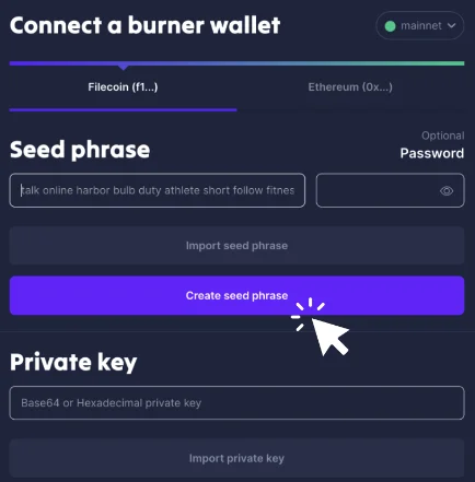 Connect wallet