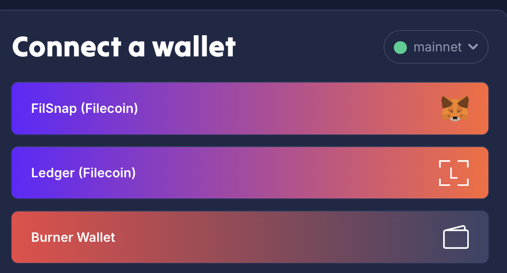 Connect wallet