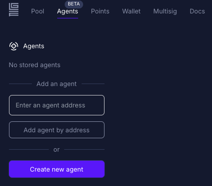 Agent creation