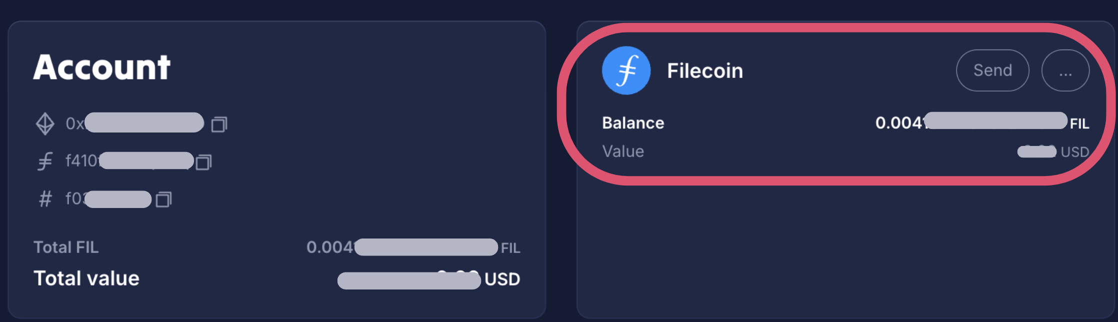 FIL balance